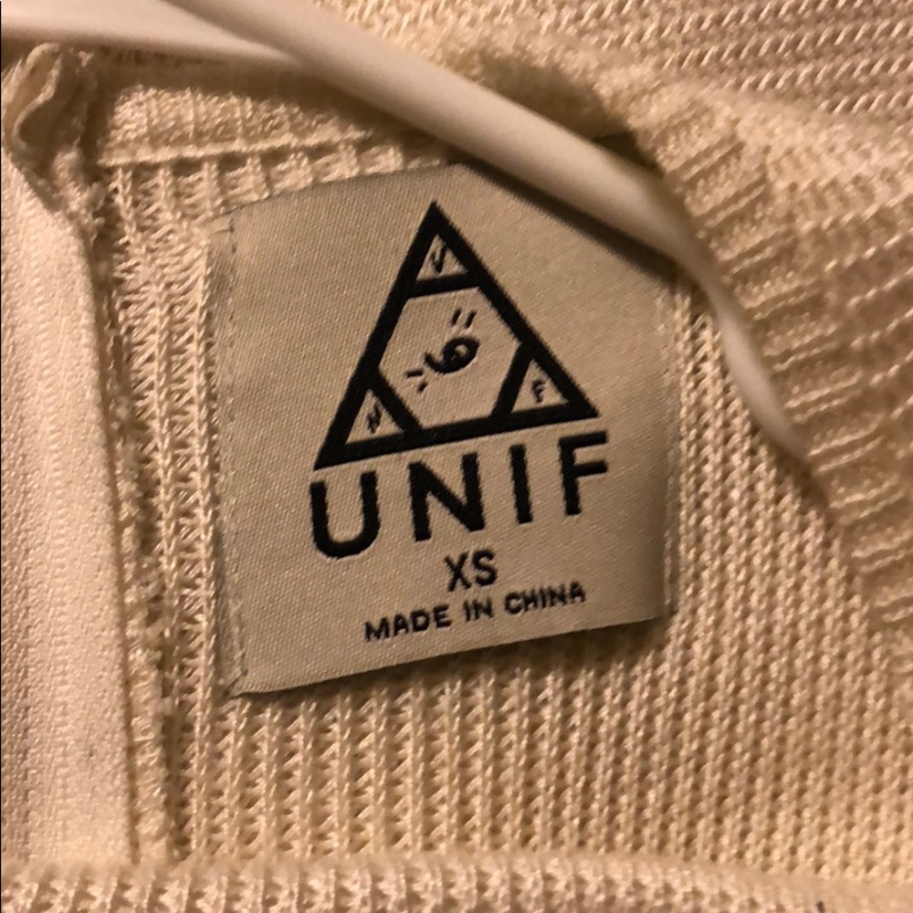 UNIF XS RARE white fringe dress - Picture 2 of 3